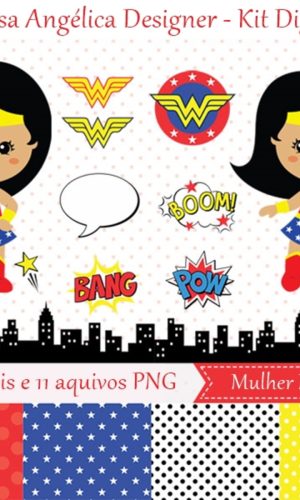 Kit Digital Mulher Maravilha