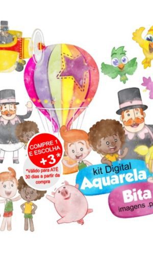 Kit Digital Mundo Bita Aquarela