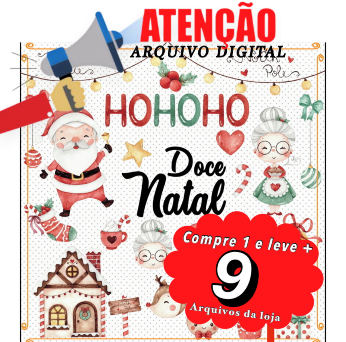 Kit Digital - Natal Aquarela - Imagem 3