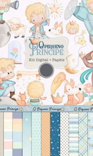 Kit Digital o Pequeno Príncipe Aquarelado/+20kits Cod:4493
