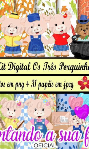 Kit Digital os Três Porquinhos