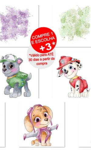 Kit Digital Patrulha Canina Aquarela
