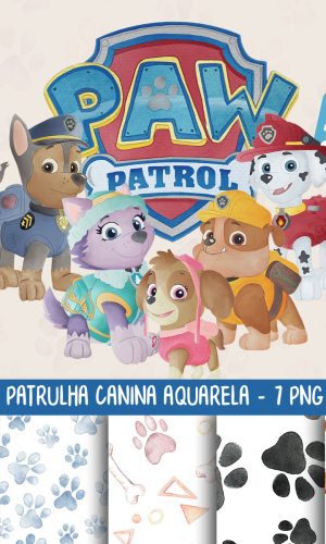 Kit Digital Patrulha Canina Aquarela