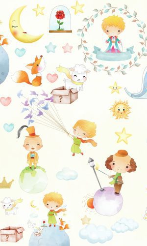 Kit Digital Pequeno Principe Aquarela