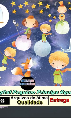 Kit Digital Pequeno Príncipe Aquarela