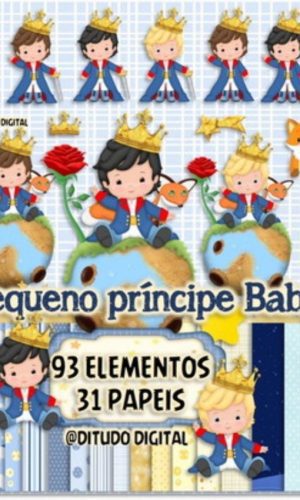 Kit Digital Pequeno Príncipe Png- Scrapbook