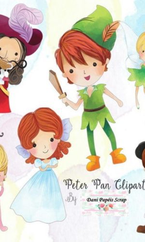 Kit Digital Peter-pan Aquarela