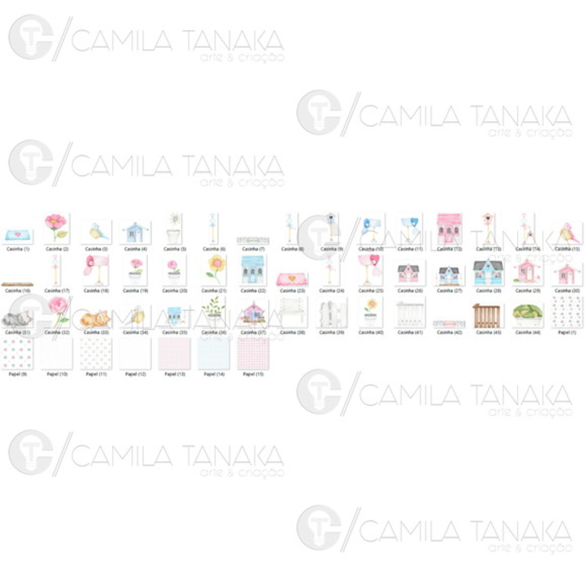 Kit Digital Png Casinha de Bonecas (pague 1 Leve 3) - Imagem 2