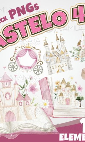Kit Digital Png Castelo 4 (pague 1 Leve 3)
