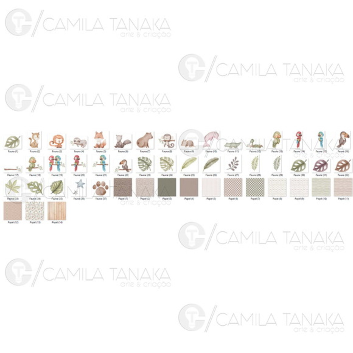 Kit Digital Png Fauna Brasileira Aquarela 3 (pague 1 Leve 3 - Imagem 2