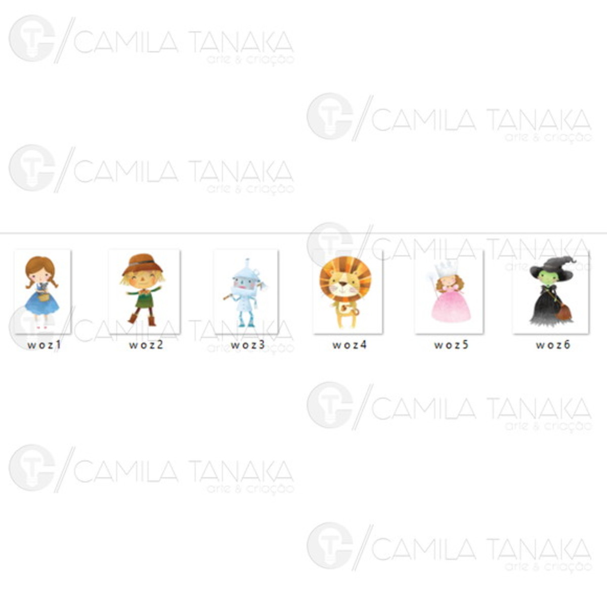 Kit Digital Png Magico de Oz Aquarela Cute (pague 1 Leve 3) - Imagem 2