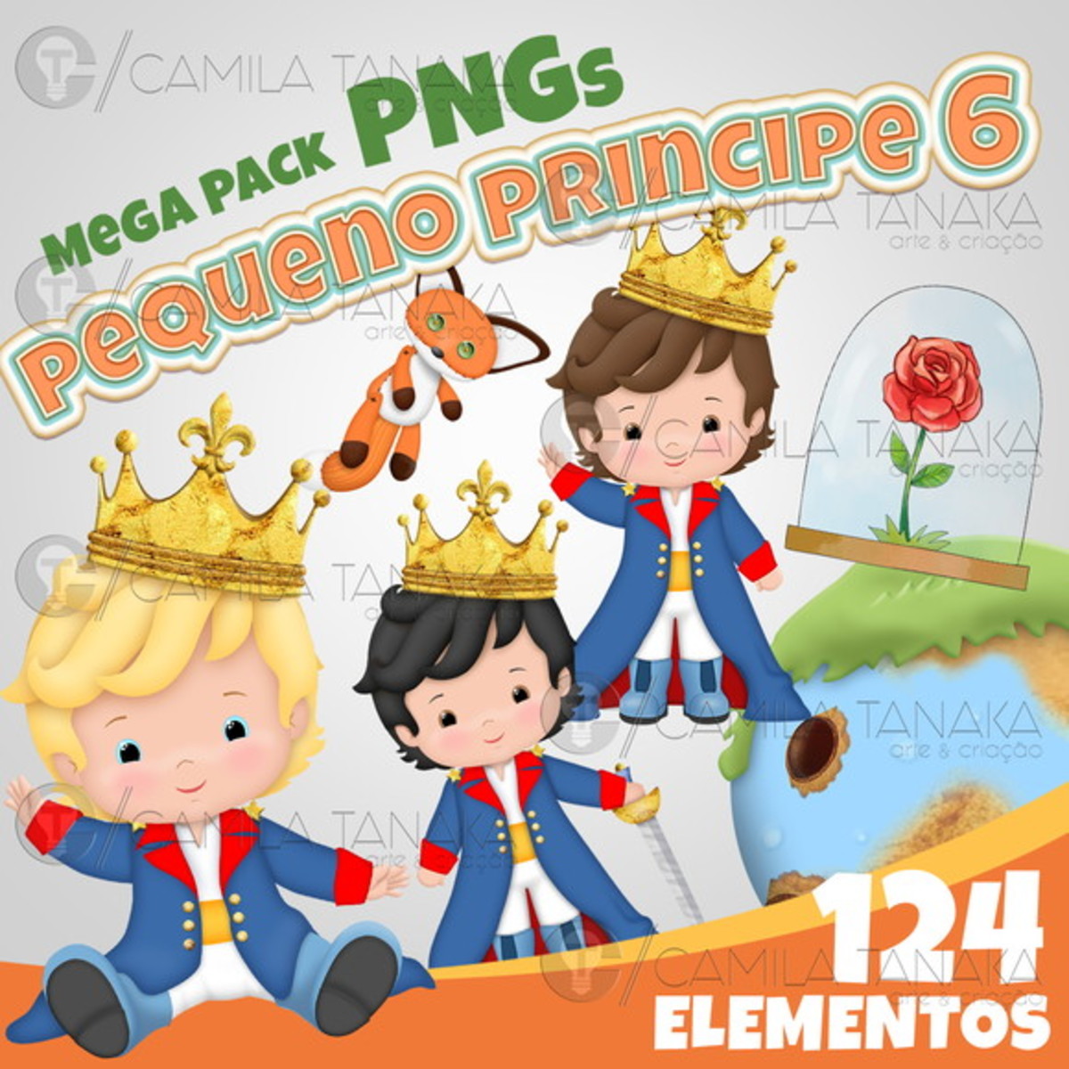 Kit Digital Png Pequeno Principe 6 (pague 1 Leve 3)