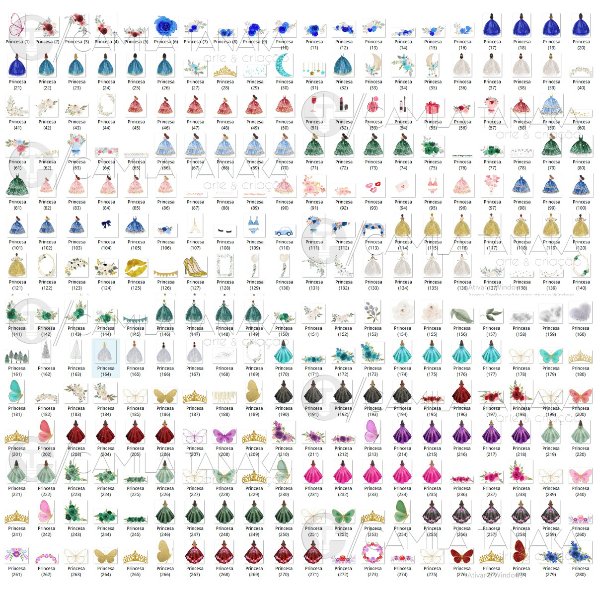 Kit Digital Png Princesa Debutante (pague 1 Leve 3) - Imagem 2
