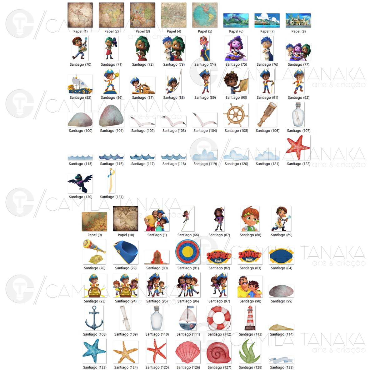 Kit Digital Png Santiago dos Mares (pague 1 Leve 3) - Imagem 2