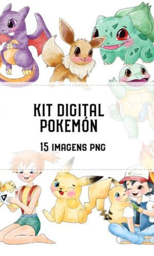 Kit Digital Pokemón Aquarela #1786#
