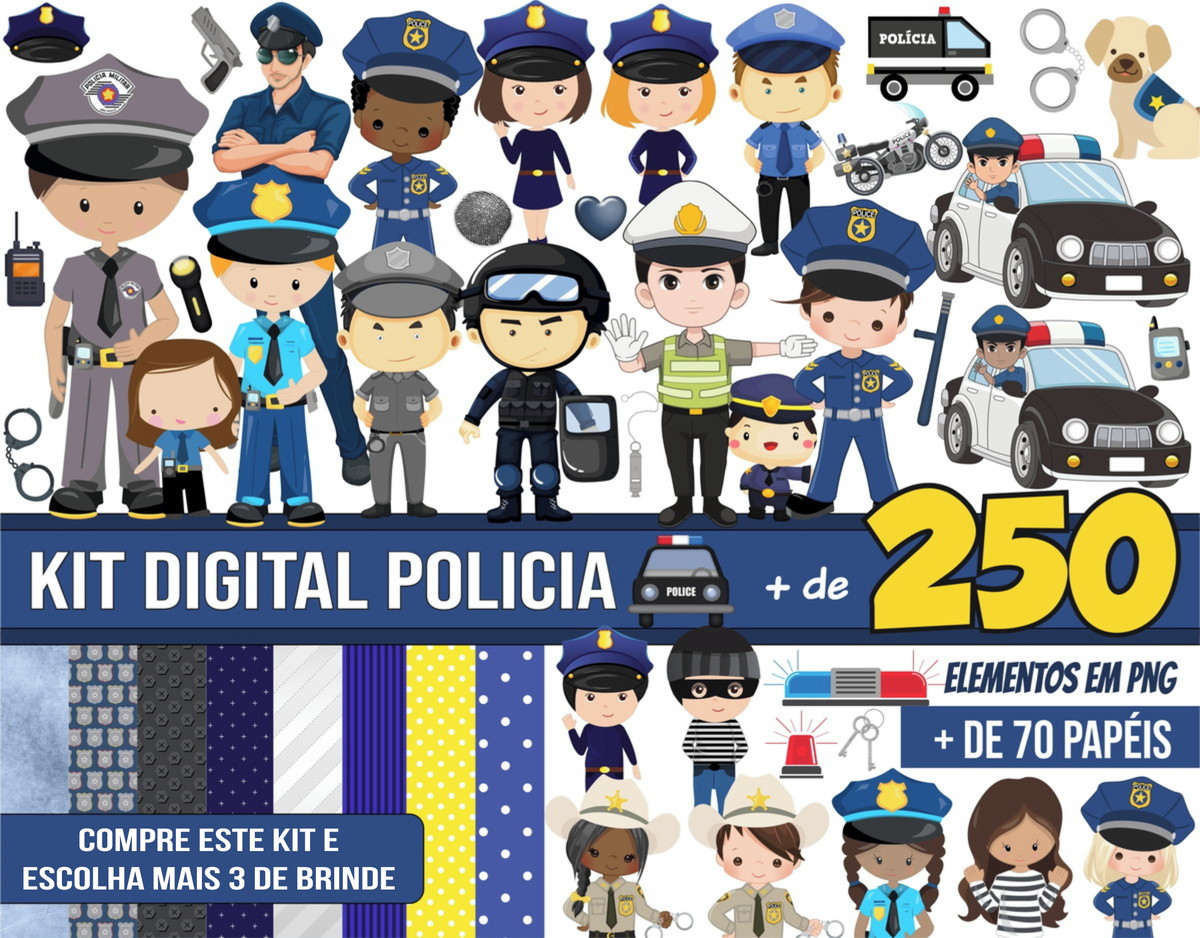 Kit Digital Polícia + 3 Kits a Sua Escolha