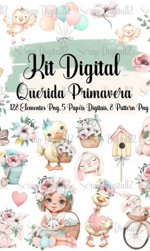 Kit Digital - Primavera Aquarela 2