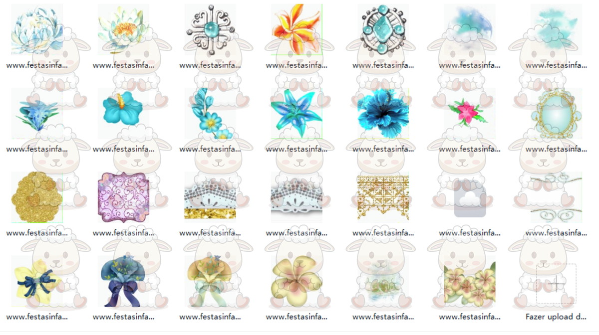 Kit Digital Princesa Jasmine Aquarela 01 Png - Imagem 4