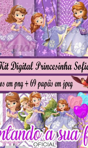 Kit Digital Princesinha Sofia