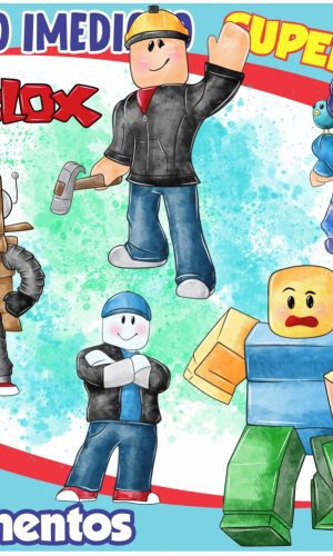 Kit Digital Roblox Aquarela