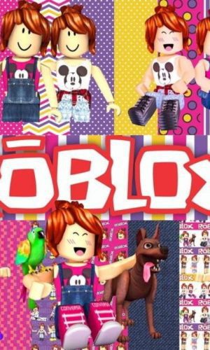 kit Digital Roblox Menina PNG- Scrapbook