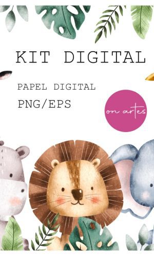Kit Digital Safari Aquarela 3