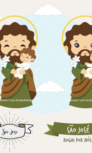 Kit Digital São José Scrapbook