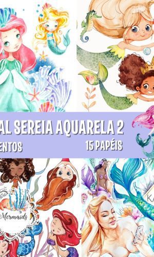 KIT DIGITAL SEREIA AQUARELA 2