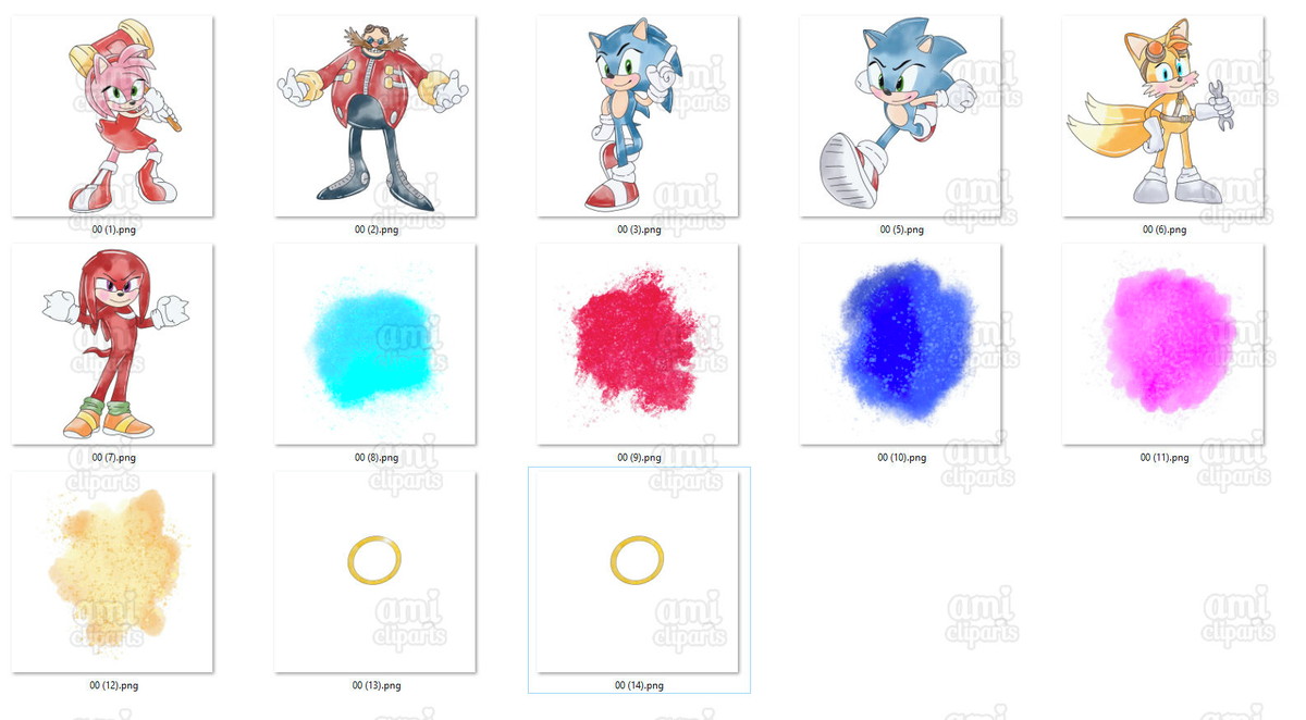Kit Digital Sonic Aquarela - Imagem 2