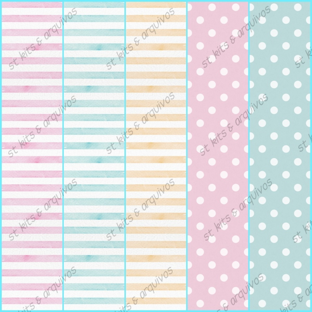 Kit Digital Sorveteria Aquarela - Imagem 3