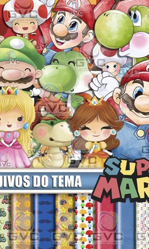 kit Digital Super Mario Aquarela