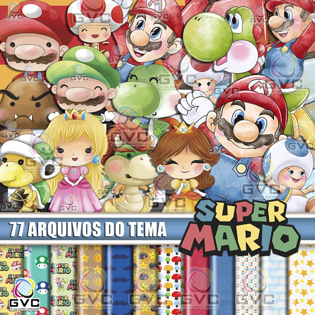kit Digital Super Mario Aquarela