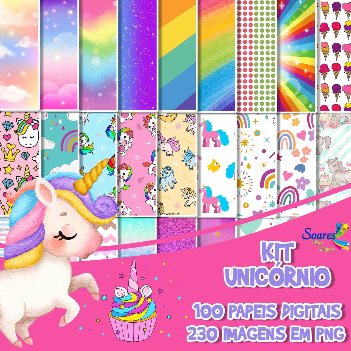 Kit Digital Unicórnio + Brindes - Imagem 2