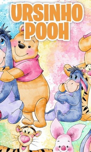 Kit Digital Ursinho Pooh Aquarela#1516#