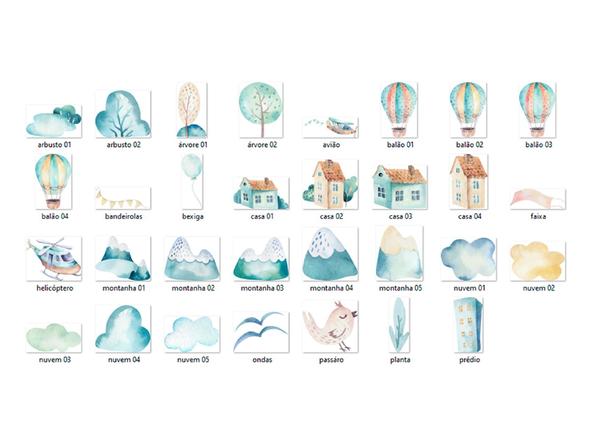 Kit Digital - Viagem Aquarela - Imagem 2