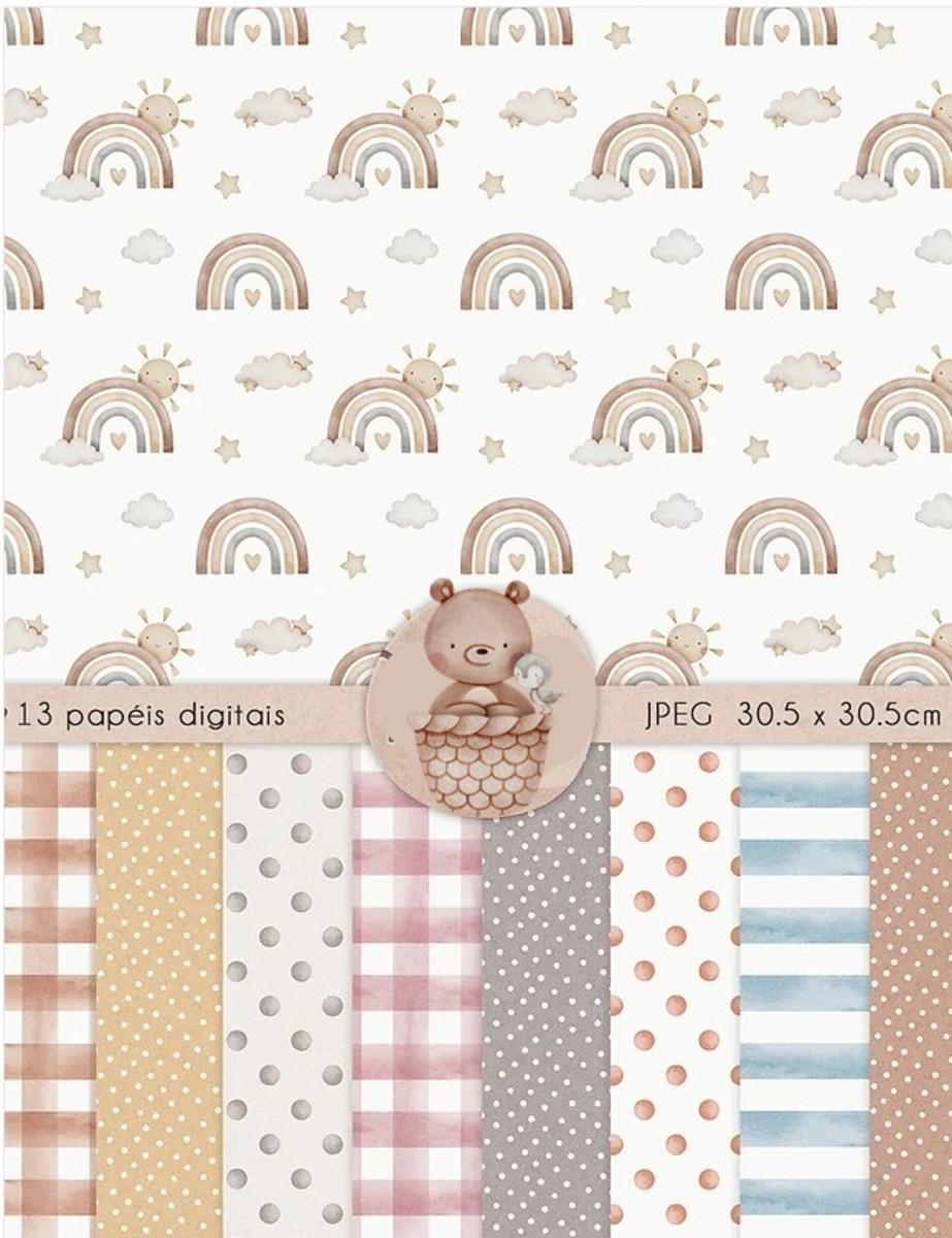 Kit Digital Voe Alto Aquarela - Imagem 3
