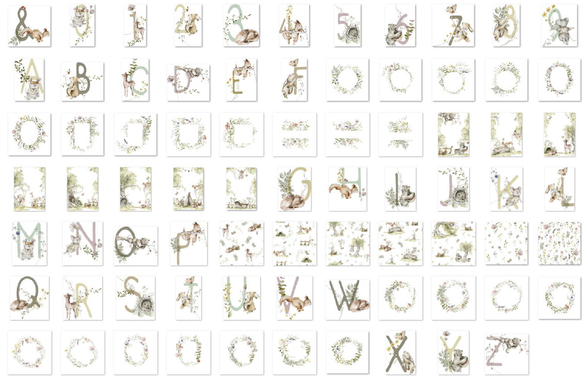 Kit Digital Bosque Aquarela - Imagem 3