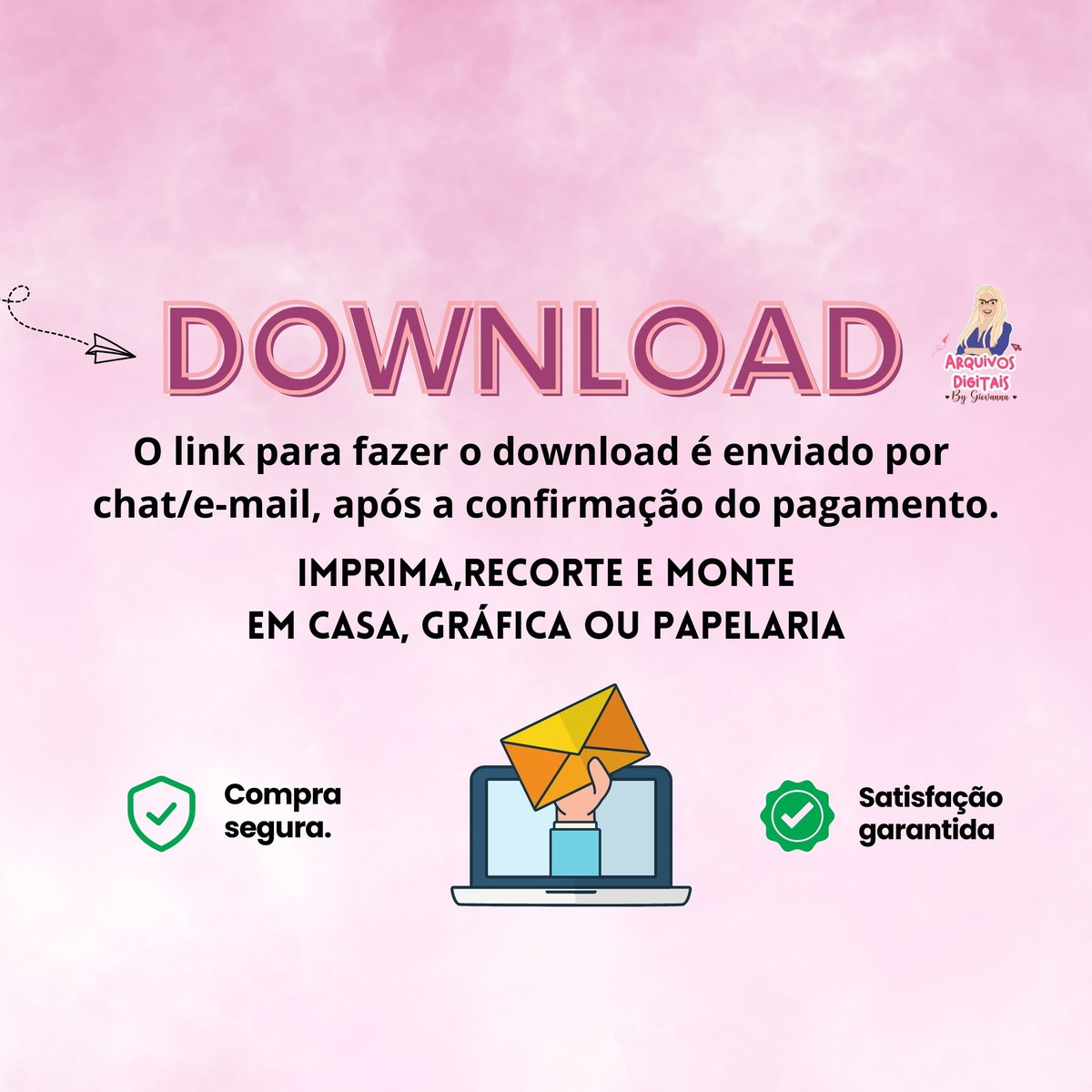 Kit Festa Fazendinha Rosa Aquarela - Arquivo Digital - Imagem 5