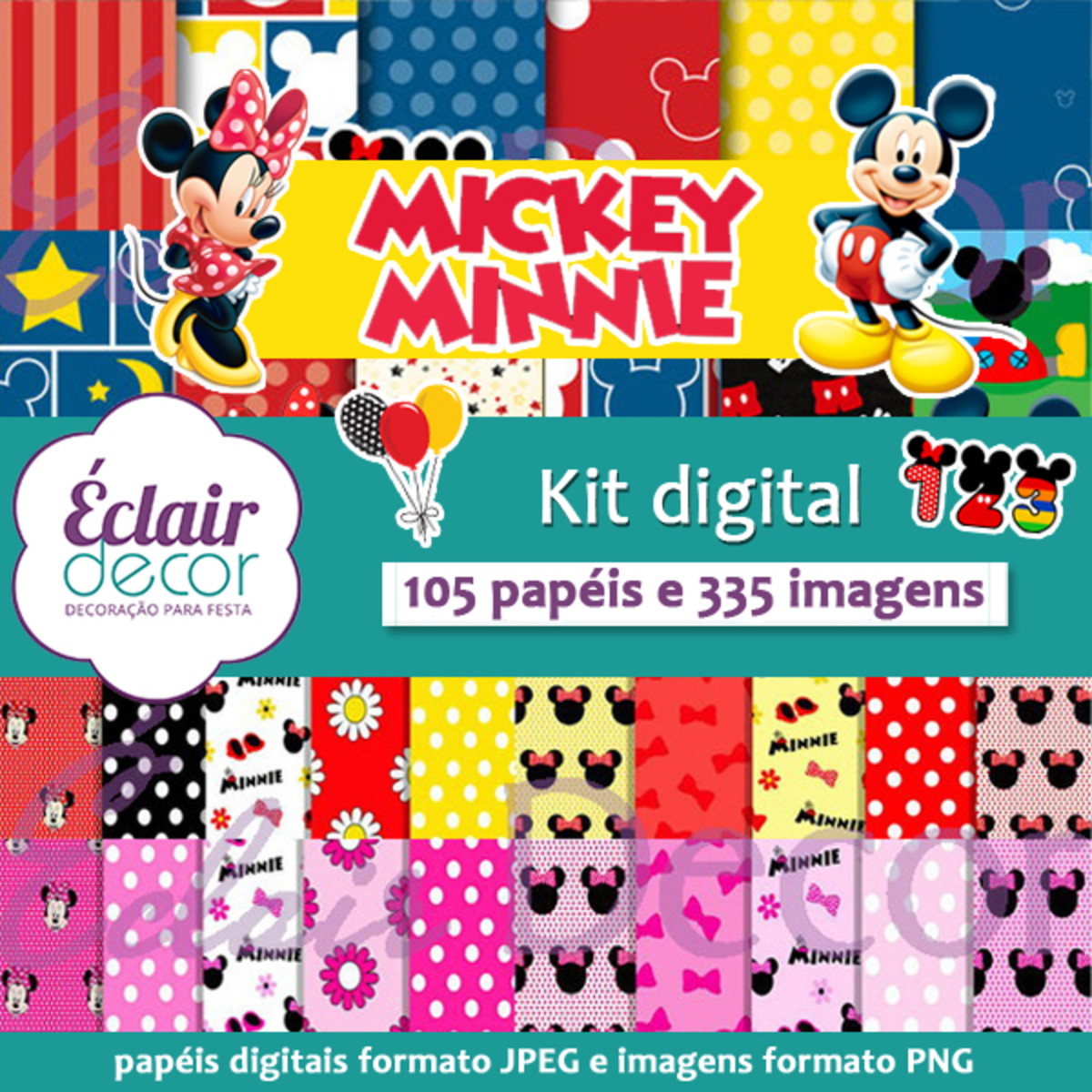 Kit Digital MICKEY E MINNIE