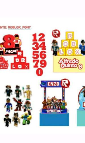 Kit Topo Roblox + 4 Arquivos a Sua Escolha