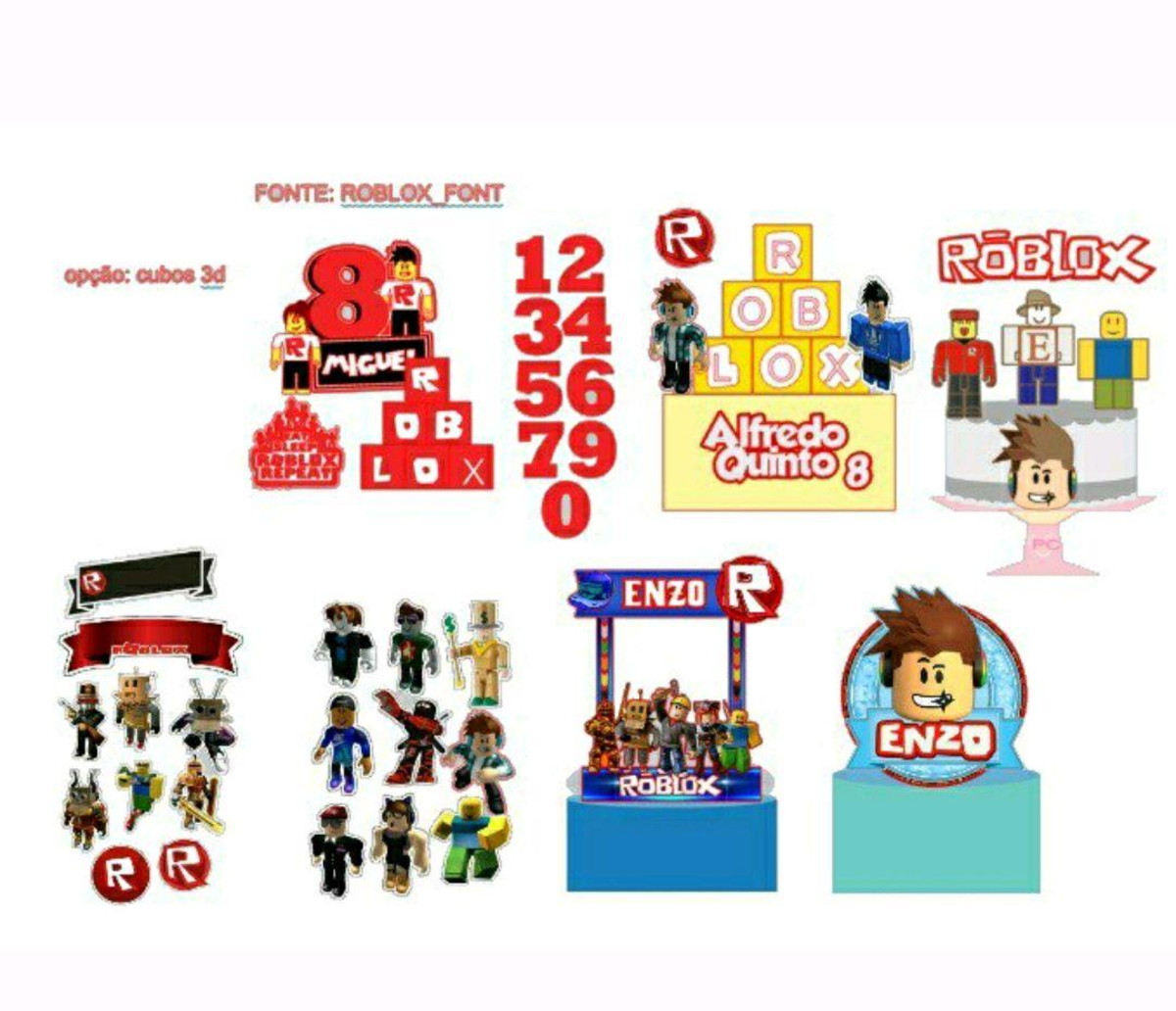 Kit topo Roblox+ 4 ARQUIVOS A SUA ESCOLHA