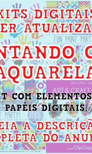Kits Digitais - Pintando o 7 / Aquarela