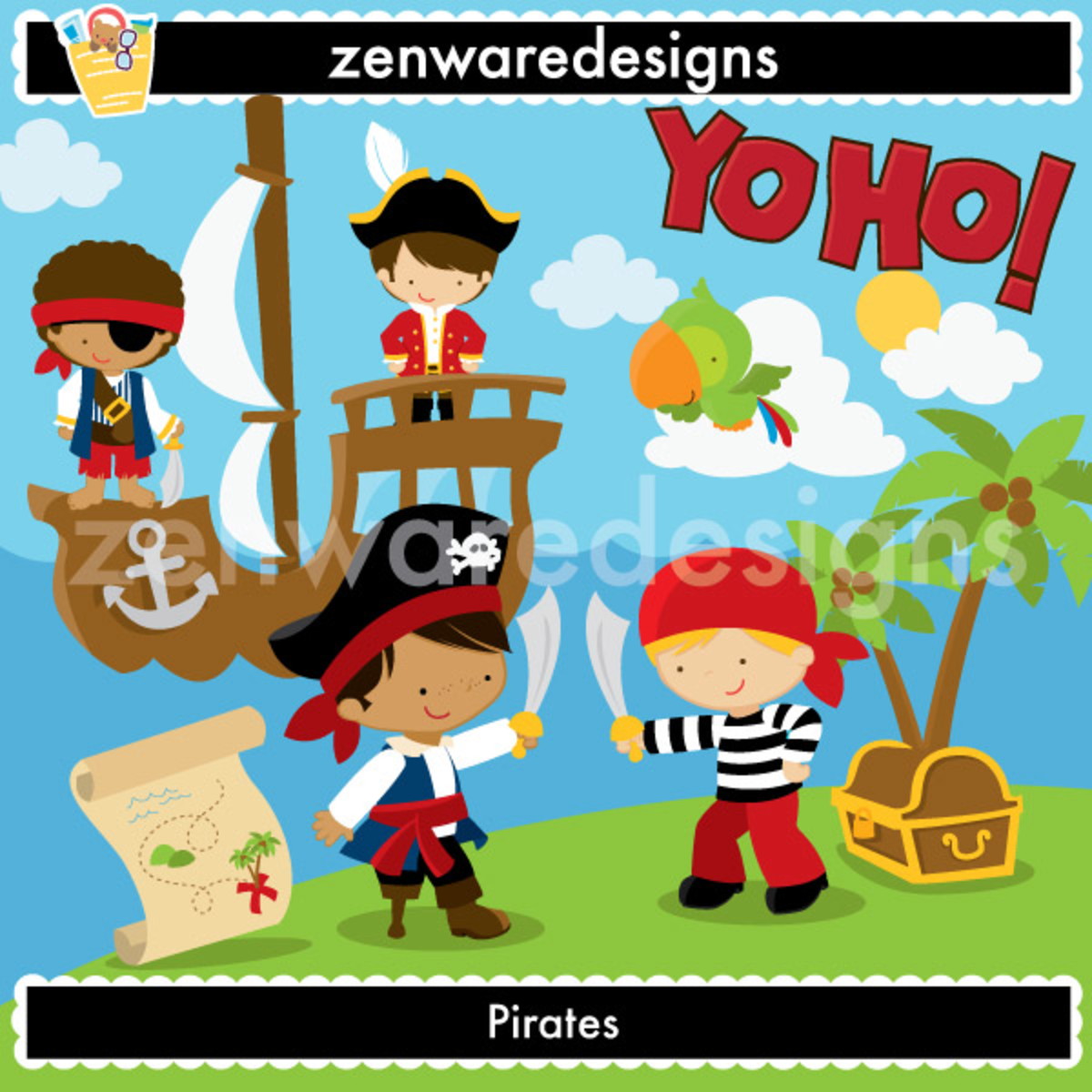 Kits Digitais - Piratas - Imagem 5