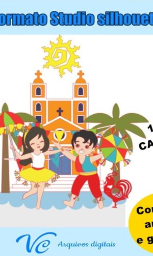 M162- Arquivo de corte Topo de Bolo Carnaval Frevo