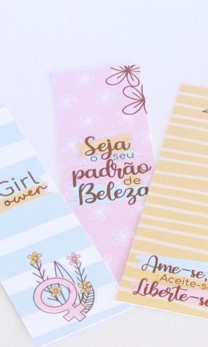 Marcador de páginas Dia da Mulher - Arquivo de corte