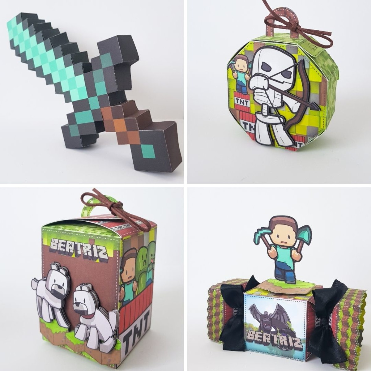 Minecraft - Artes Studio, pdf e Png para Festas - 1503