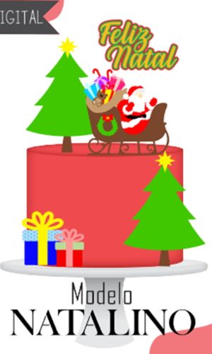Natal Natalino-topo de Bolo Arquivo de Corte e Impressão(3)