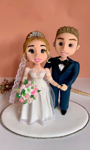 Topo de Bolo Casamento Personalizado