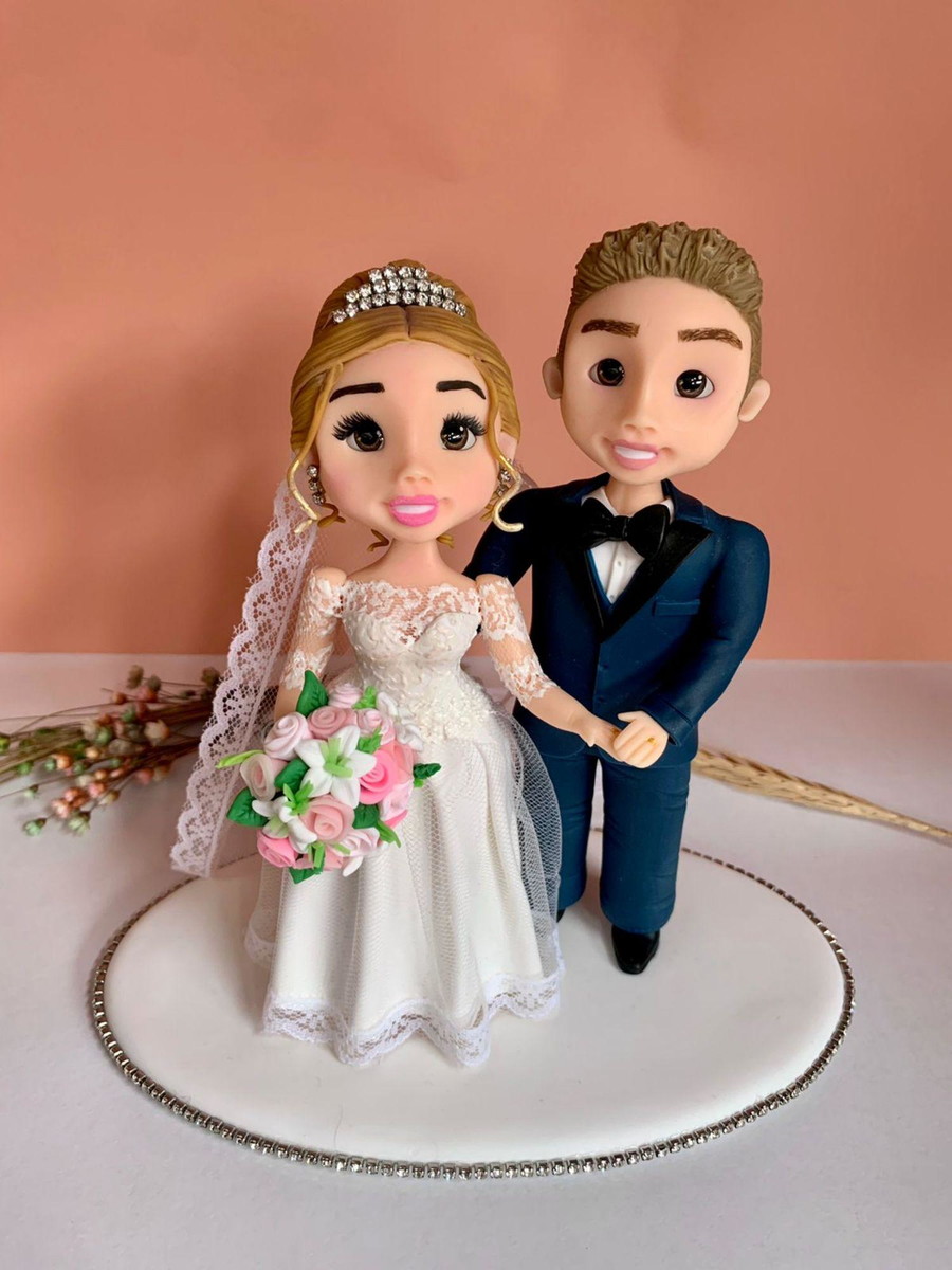 Topo de Bolo Casamento Personalizado