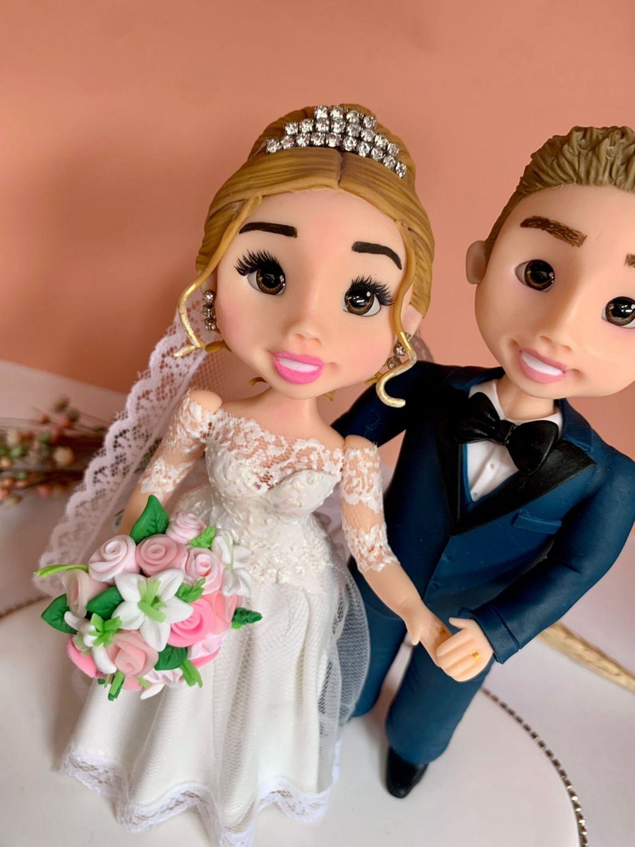 Topo de Bolo Casamento Personalizado - Imagem 3